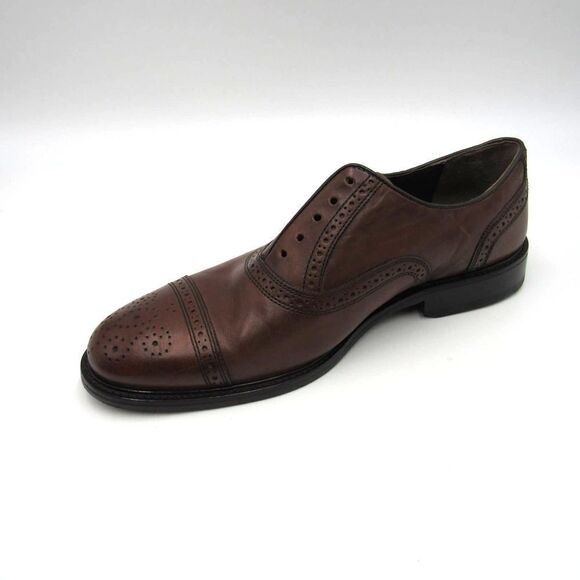 JOHNSTON & MURPHY LEWIS BROWN CAP TOE MEN\'S SHOES SZ 9 main image 4